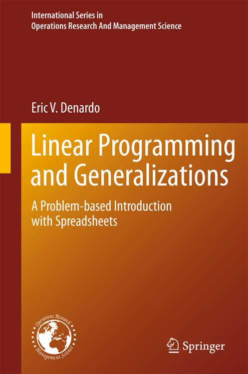 Produktbild: Linear Programming and Generalizations