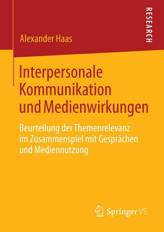 Produktbild: Interpersonale Kommunikation und Medienwirkungen