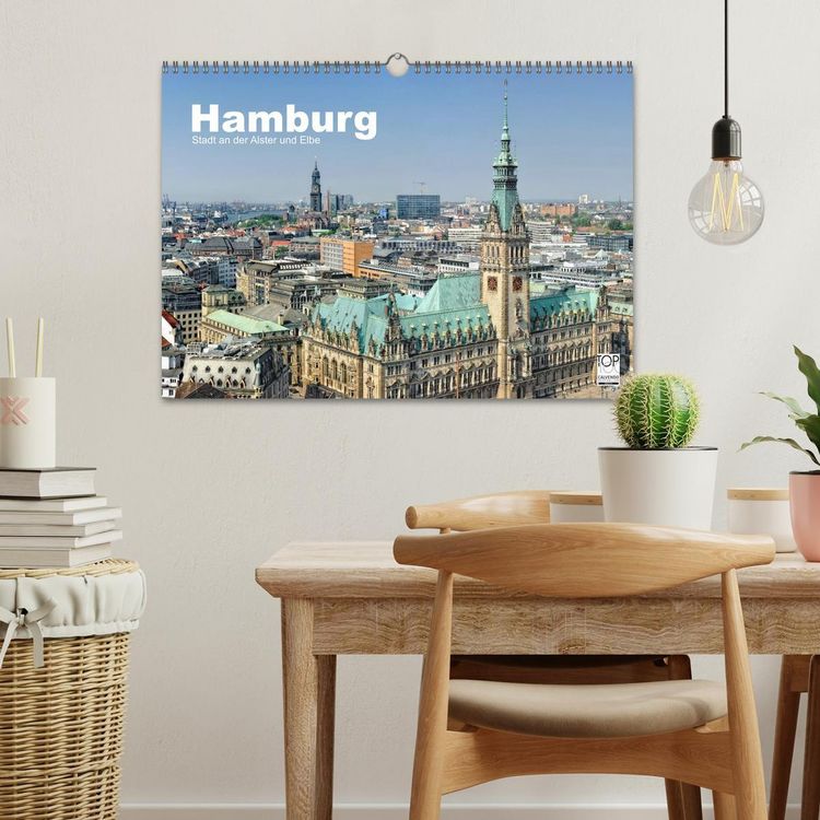 Produktbild: Hamburg Stadt an der Alster und Elbe (Wandkalender 2026 DIN A3 quer), CALVENDO Monatskalender