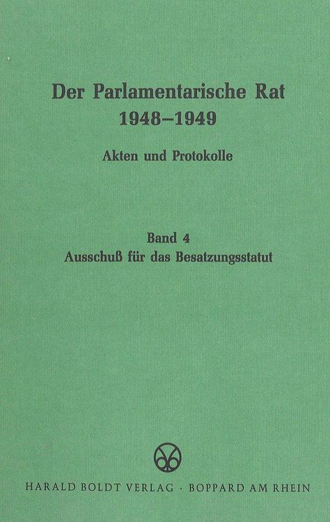 Produktbild: Ausschu&szlig; f&uuml;r das Besatzungsstatut