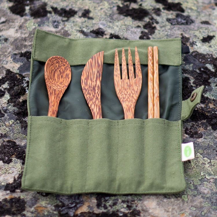 Produktbild: Kokosnuss-Besteck Set &brvbar; 4er Set