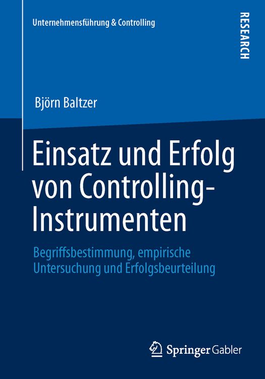 Produktbild: Einsatz und Erfolg von Controlling-Instrumenten