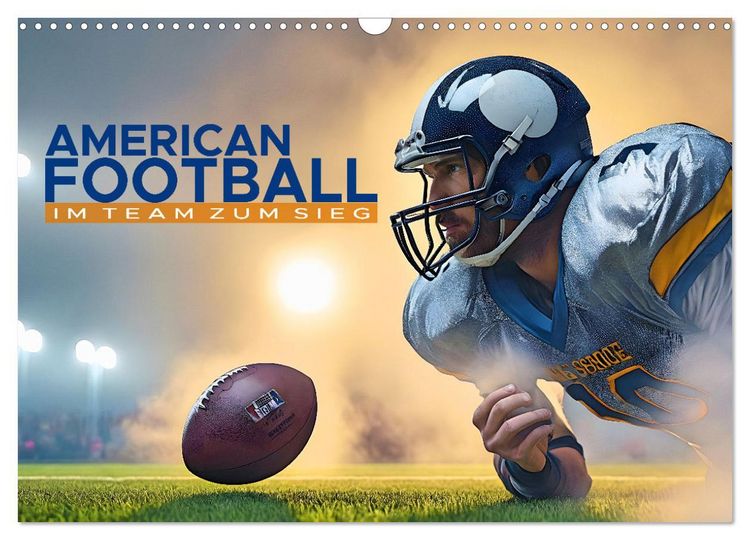 Produktbild: American Football - im Team zum Sieg (Wandkalender 2026 DIN A3 quer), CALVENDO Monatskalender