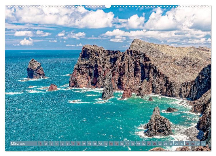 Produktbild: Madeira - Inselzauber im Atlantik (hochwertiger Premium Wandkalender 2026 DIN A2 quer), Kunstdruck in Hochglanz