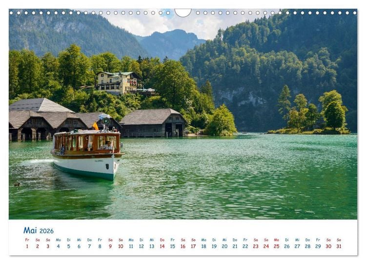 Produktbild: Der K&ouml;nigssee Perle unter dem Watzmann (Wandkalender 2026 DIN A3 quer), CALVENDO Monatskalender