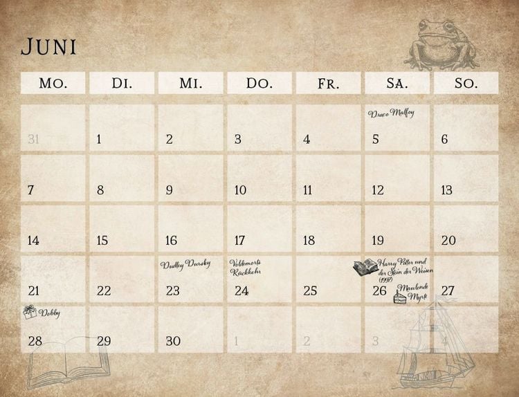 Produktbild: Der inoffizielle K&uuml;chenkalender f&uuml;r Harry Potter Fans 2027