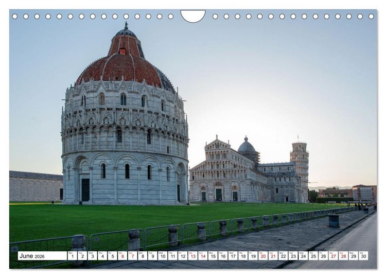 Produktbild: Tuscan cities on the road - Travel along the Florence-Pisa-Livorno freeway (Wall Calendar 2026 DIN A4 landscape), CALVENDO 12 Month Wall Calendar