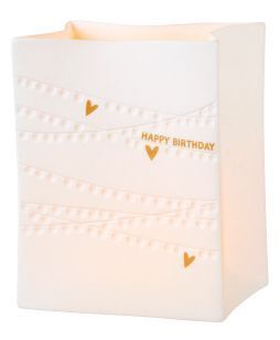 Produktbild: R&auml;der Porzellanlichtt&uuml;te "Happy Birthday"
