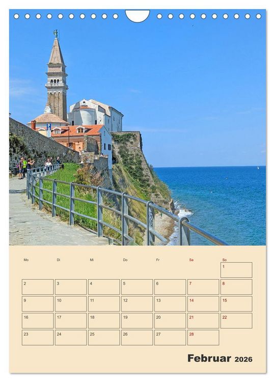 Produktbild: Piran, Sloweniens Perle am Mittelmeer (Wandkalender 2026 DIN A4 hoch), CALVENDO Monatskalender