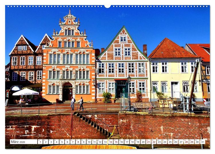 Produktbild: Malerisches Stade (hochwertiger Premium Wandkalender 2026 DIN A2 quer), Kunstdruck in Hochglanz