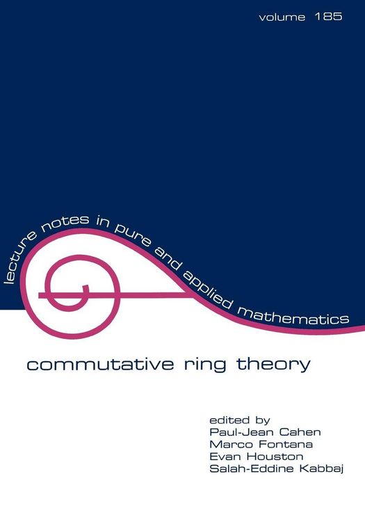 Produktbild: Commutative Ring Theory