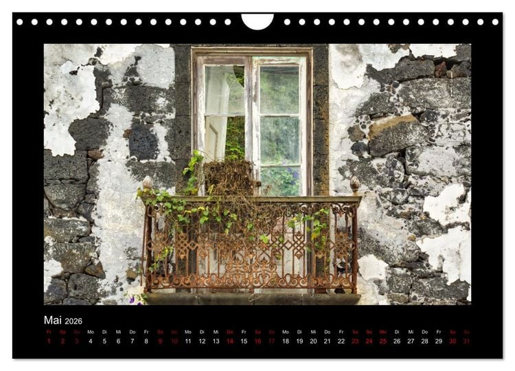 Produktbild: Morbider Charme - Vergessene Orte auf den Azoren - (Wandkalender 2026 DIN A4 quer), CALVENDO Monatskalender