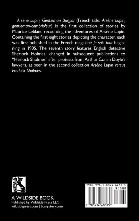 Produktbild: Arsene Lupin, Gentleman Burglar