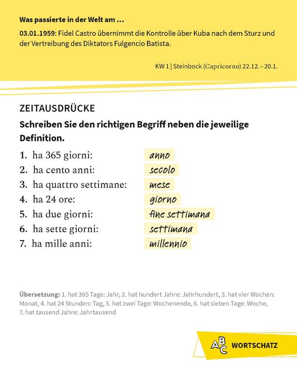 Produktbild: Langenscheidt Sprachkalender Italienisch 2025