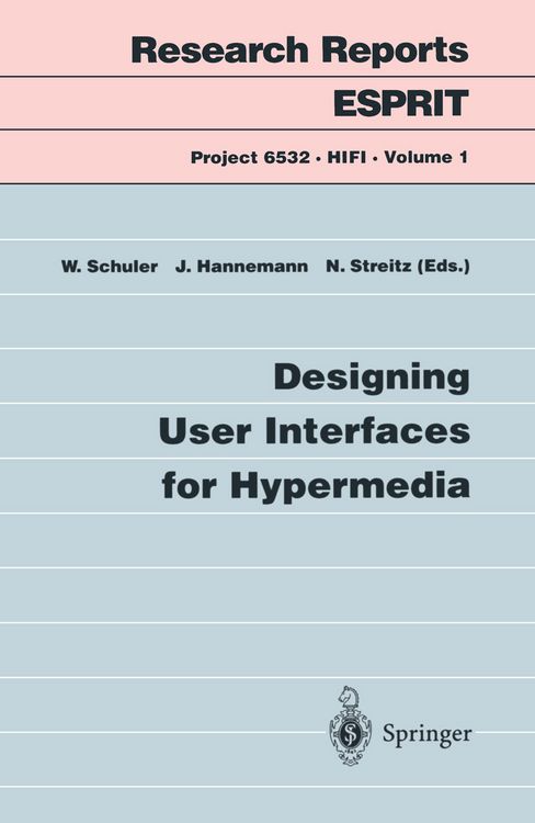Produktbild: Designing User Interfaces for Hypermedia