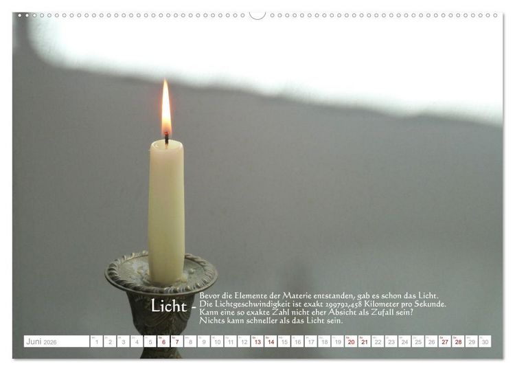 Produktbild: Vermeintliche Gottesbeweise - Nachdenk-Kalender (hochwertiger Premium Wandkalender 2026 DIN A2 quer), Kunstdruck in Hochglanz