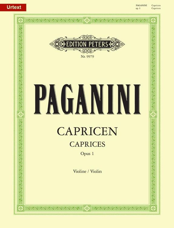 Produktbild: 24 Capricen f&uuml;r Violine solo op. 1