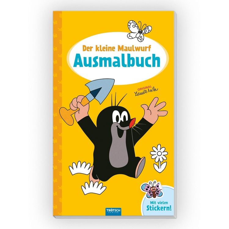 Produktbild: Tr&ouml;tsch Der kleine Maulwurf Ausmalbuch mit Stickern