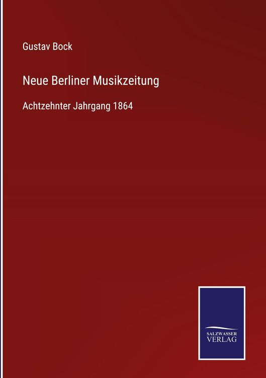 Produktbild: Neue Berliner Musikzeitung