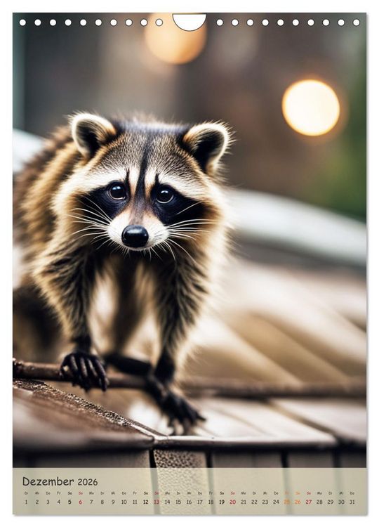 Produktbild: In den Stra&szlig;en der Stadt - Tiere mitten unter uns (Wandkalender 2026 DIN A4 hoch), CALVENDO Monatskalender
