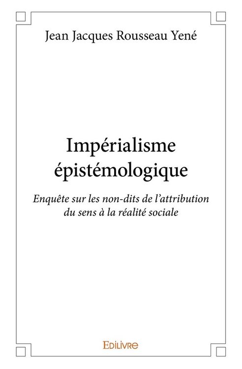 Produktbild: Imp&eacute;rialisme &eacute;pist&eacute;mologique