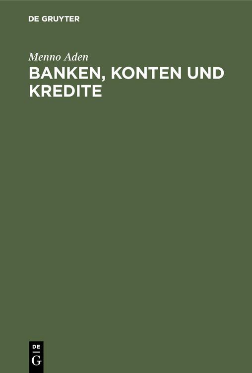 Produktbild: Banken, Konten und Kredite