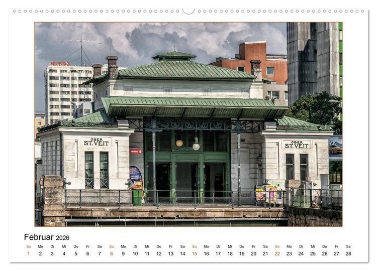 Produktbild: Otto Wagners Wien (Wandkalender 2026 DIN A2 quer), CALVENDO Monatskalender