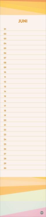 Design Geburtstagskalender Langplaner mini