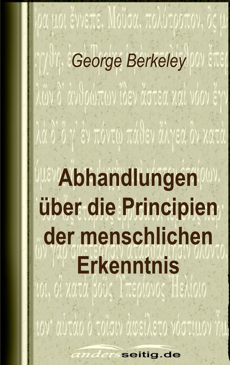 Produktbild: Abhandlungen &uuml;ber die Principien der menschlichen Erkenntnis