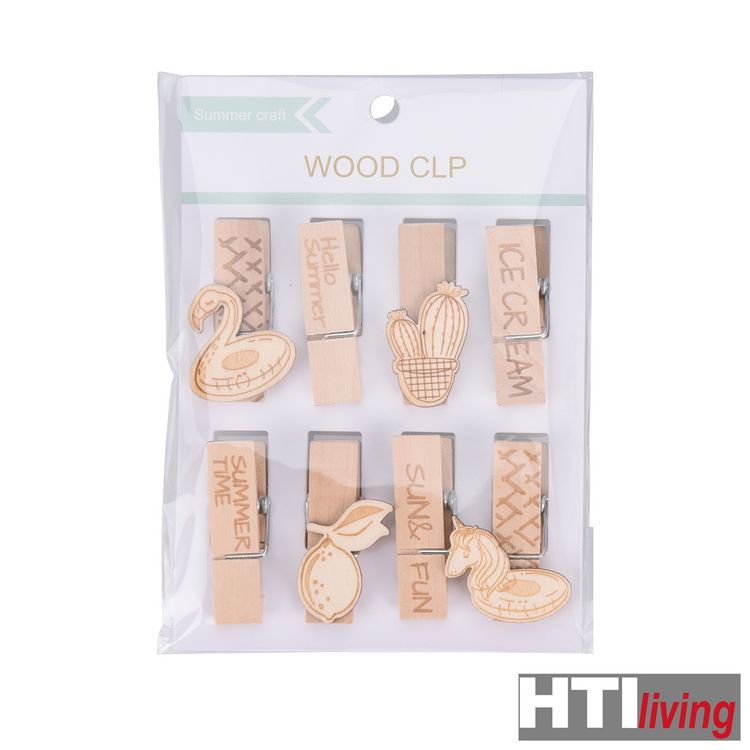 Produktbild: HTI-Living BRIEFKLEMMER 4.5CM , 8 St&uuml;ck, 2-fach sortiert
