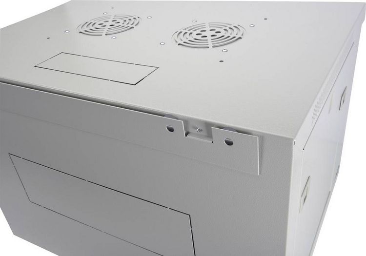 Produktbild: Digitus DN-19 07-U-EC 19 Zoll Wandgeh&auml;use (B x H x T) 600 x 416 x 450 mm 7 HE Lichtgrau (RAL 7035)