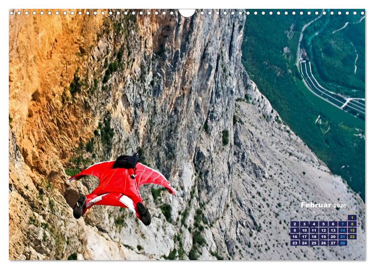 Produktbild: Base Jumping Adrenalin- Kick (Wandkalender 2026 DIN A3 quer), CALVENDO Monatskalender