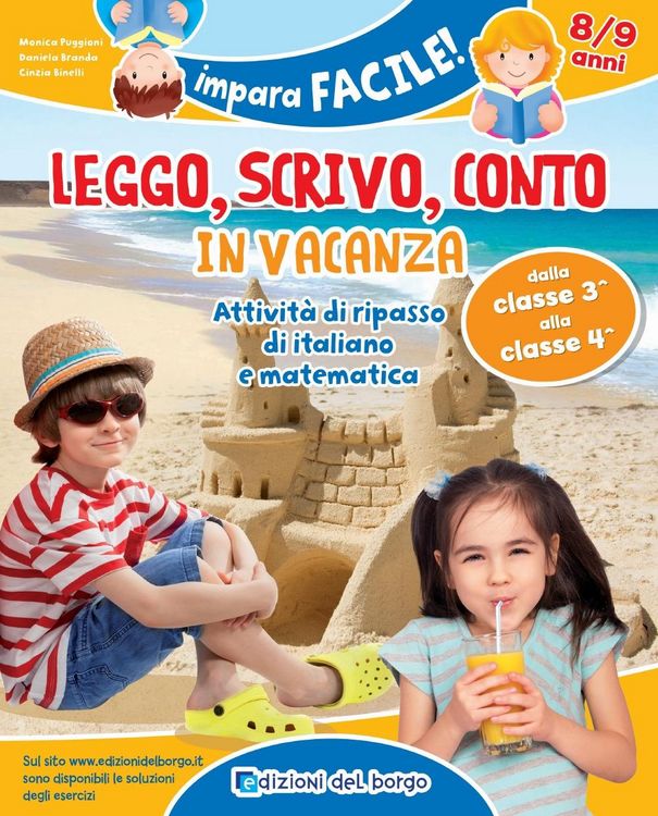 Produktbild: Leggo, scrivo, conto in vacanza. Attivit&agrave; di ripasso di italiano e matematica (8-9 anni)