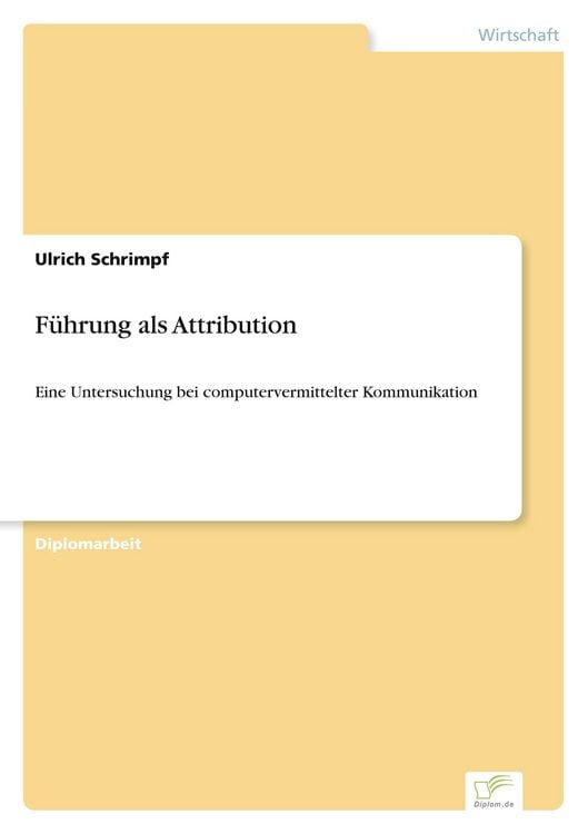 Produktbild: F&uuml;hrung als Attribution