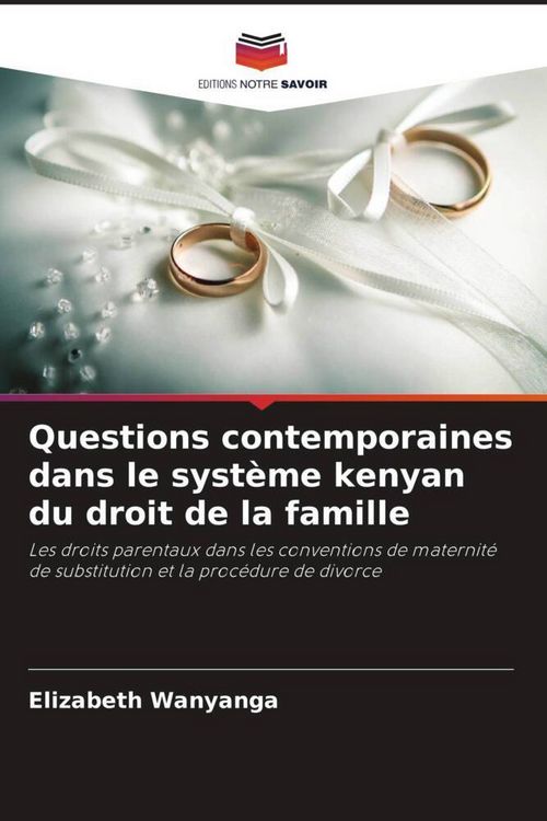 Produktbild: Questions contemporaines dans le syst&egrave;me kenyan du droit de la famille
