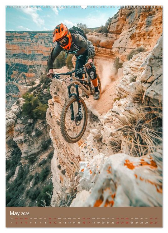 Produktbild: Downhill Adrenaline (High Quality Premium Wall Calendar 2026 DIN A2 portrait),CALVENDO 12 Month Wall Calendar