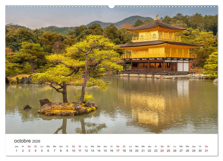 Produktbild: Jardiner au Japon (Calendrier mural 2026 DIN A2 vertical) calendrier de bureau