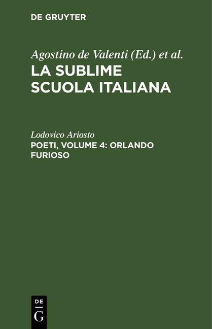 Produktbild: Poeti, Volume 4: Orlando furioso