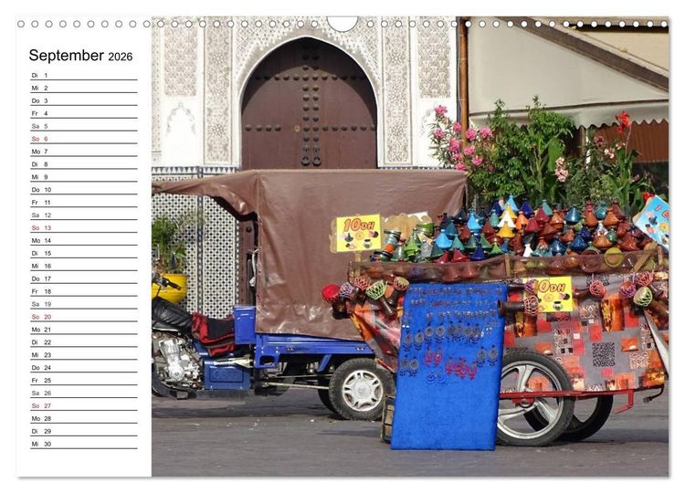 Produktbild: Marokko in Farbe (Wandkalender 2026 DIN A3 quer), CALVENDO Monatskalender