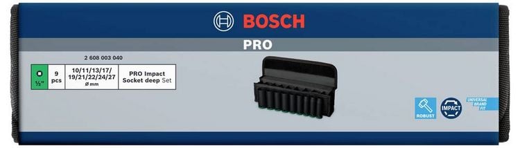 Produktbild: Bosch Accessories 2608003040 Steckschl&uuml;sseleinsatz-Set 2608003040