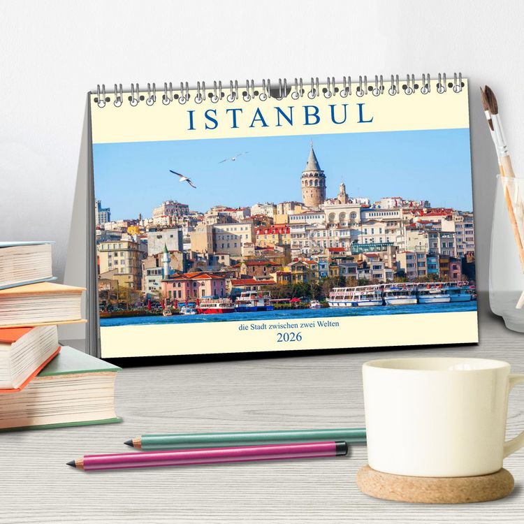 Produktbild: Istanbul - die Stadt zwischen zwei Welten (Tischkalender 2026 DIN A5 quer), CALVENDO Monatskalender