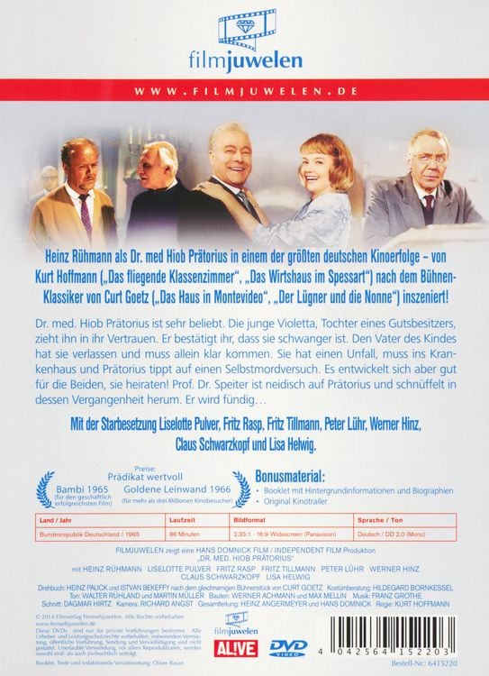 Produktbild: Dr. med. Hiob Pr&auml;torius - Filmjuwelen