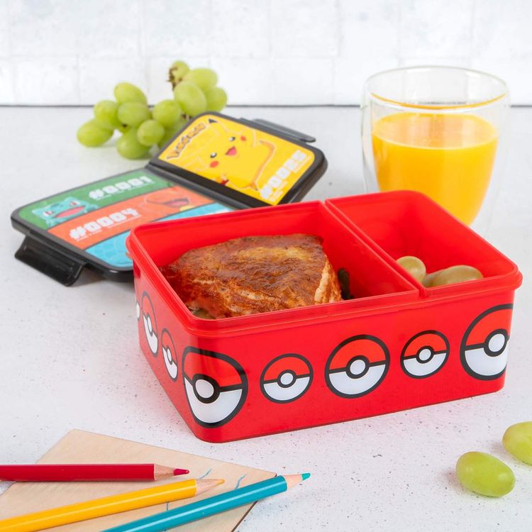 Produktbild: Brotdose Pok&eacute;mon rot 1L 2-geteilt