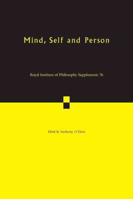 Produktbild: Mind, Self and Person
