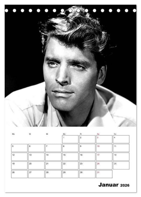 Produktbild: Leinwandhelden. Unvergessene Filmstars (Tischkalender 2026 DIN A5 hoch), CALVENDO Monatskalender