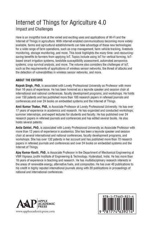 Produktbild: Internet of Things for Agriculture 4.0