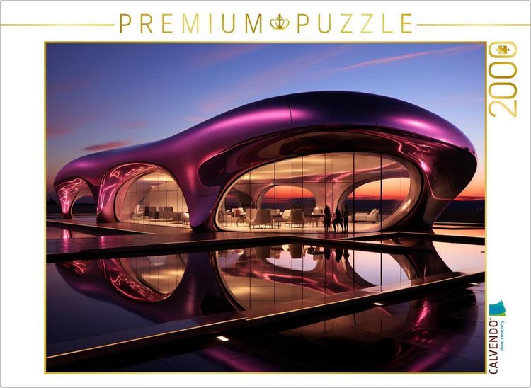 Produktbild: CALVENDO Puzzle Purple Ufo | 2000 Teile Lege-Gr&ouml;&szlig;e 90x67cm Foto-Puzzle f&uuml;r gl&uuml;ckliche Stunden