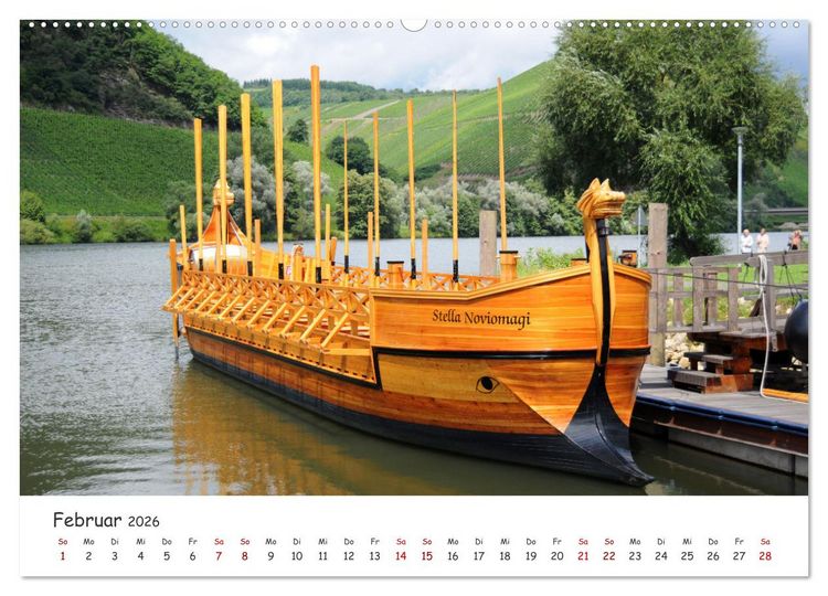 Produktbild: Der Mosel entlang - Ausflugsziele links und rechts des Ufers (hochwertiger Premium Wandkalender 2026 DIN A2 quer), Kunstdruck in Hochglanz