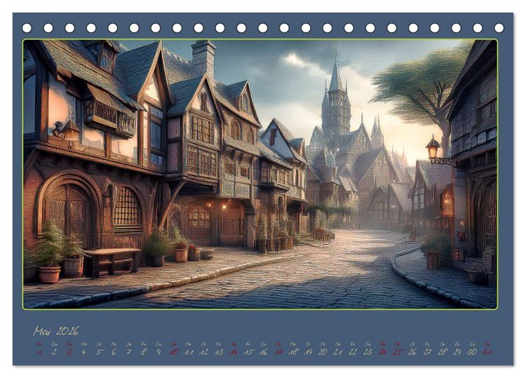 Produktbild: Landschaft romantisch gesehen (Tischkalender 2026 DIN A5 quer), CALVENDO Monatskalender