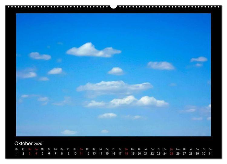 Produktbild: Wolkenbilder (hochwertiger Premium Wandkalender 2026 DIN A2 quer), Kunstdruck in Hochglanz